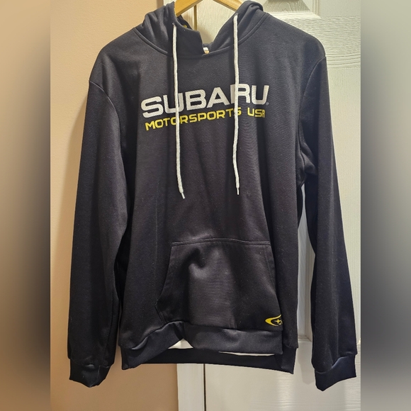 Subaru men's Black Hoodie Size L - Picture 1 of 5